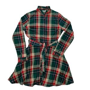 Cozy Cabin Flannels by Kiel James Patrick size, small button and belted dress